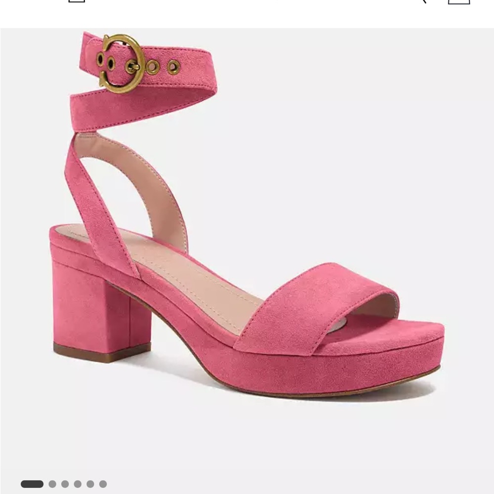 Pink Suede Sandals size 10 (Brand New)